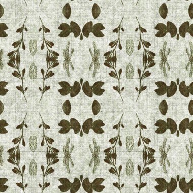 Yeşil kaleydoskop, dikişsiz doku deseni. Yazılı kumaş için yeni moda optik tasarım. Geometrik yaprak soyut tekstil tasarımı