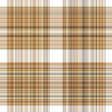 Woodland white tartan seamless pattern textile. Tonal autumnal forest plaid with organic texture. Background of orange stripe for rough wallpaper