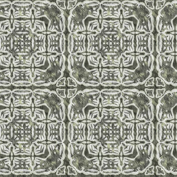 Mozaik Geometrik Yeşil Pürüzsüz Doku Deseni Yazılı Kumaş Için Modaya — Stok fotoğraf