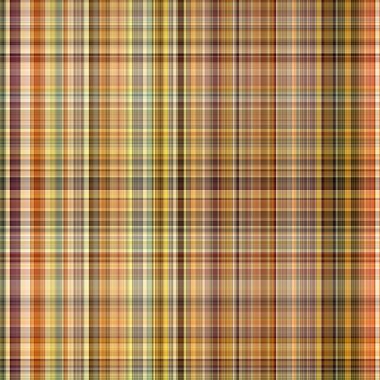 Woodland brown tartan seamless pattern textile. Tonal autumnal forest plaid with organic texture. Background of orange stripe for rough wallpaper