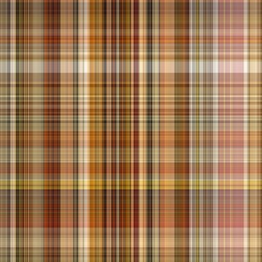 Woodland brown tartan seamless pattern textile. Tonal autumnal forest plaid with organic texture. Background of orange stripe for rough wallpaper