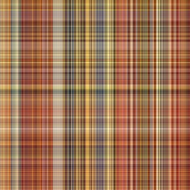 Woodland brown tartan seamless pattern textile. Tonal autumnal forest plaid with organic texture. Background of orange stripe for rough wallpaper