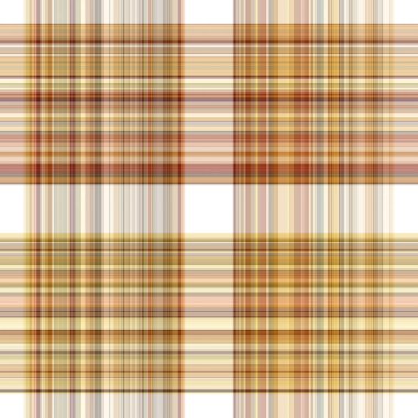 Woodland white tartan seamless pattern textile. Tonal autumnal forest plaid with organic texture. Background of orange stripe for rough wallpaper