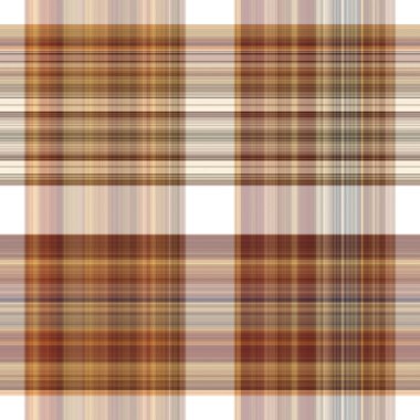 Woodland white tartan seamless pattern textile. Tonal autumnal forest plaid with organic texture. Background of orange stripe for rough wallpaper