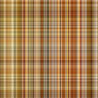 Woodland brown tartan seamless pattern textile. Tonal autumnal forest plaid with organic texture. Background of orange stripe for rough wallpaper