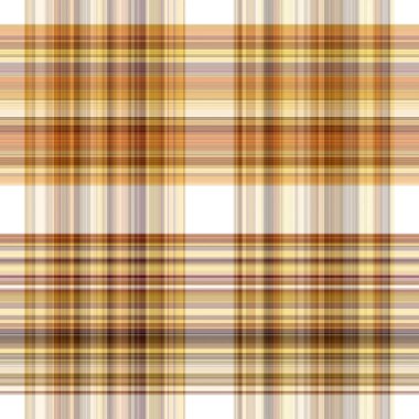 Woodland white tartan seamless pattern textile. Tonal autumnal forest plaid with organic texture. Background of orange stripe for rough wallpaper