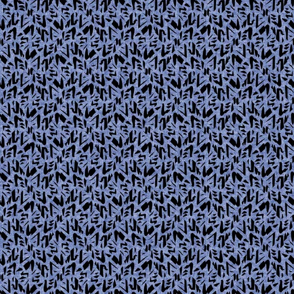 Farmerstílus Geometrikus Vászon Hatás Zökkenőmentes Textúra Anyag Férfi Farmer Kék — Stock Fotó