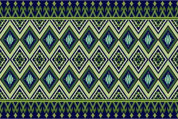 Navy Background Geometric Ethnic Seamless Pattern Thai Traditional Design Background — Stock Photo, Image