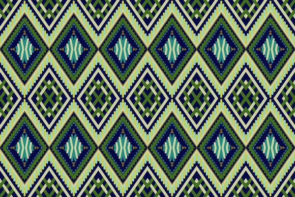 Navy Background Geometric Ethnic Seamless Pattern Thai Traditional Design Background — Stock Photo, Image