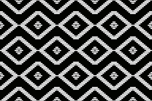 Modèle Fond Vectoriel Sans Couture Modèle Géométrique Noir Blanc Pour — Image vectorielle