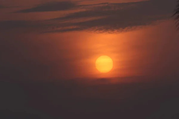 Beautiful Sunset Sun Clouds — Stock Photo, Image