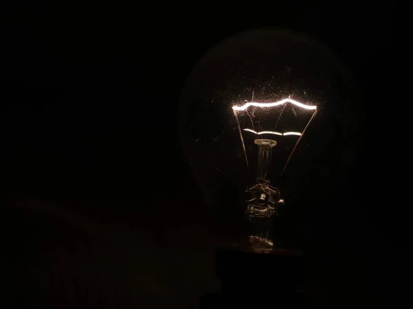 Close Shot Lighting Filament Bulb — Stock Photo, Image