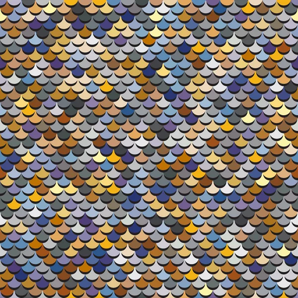 Linee Cerchi Creare Una Composizione Geometrica Astratta Squame Pesce Multicolore — Vettoriale Stock