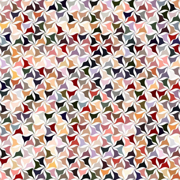 Geometrické Složení Vícebarevných Vlnitých Trojúhelníků Růžový Tón Abstraktní Květiny Hladce — Stockový vektor