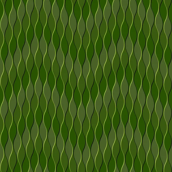 Composizione Geometrica Linee Curve Verticali Verde Chiaro Schema Continuo Senza — Foto Stock