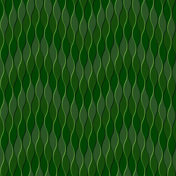 Composition Géométrique Des Lignes Courbes Verticales Vert Modèle Répétition Sans — Photo