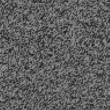 Soyut geometrik dikişsiz desen. Gri rengin farklı tonlarında çapraz çizgiler. Mozaik etkisi. Pürüzlü bir doku. Vektör resmi.