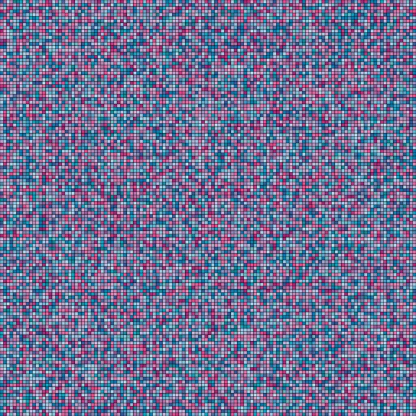 Küçük Renkli Kareler Mozaik Pembe Kırmızı Mor Mavi Renkler Kusursuz — Stok Vektör