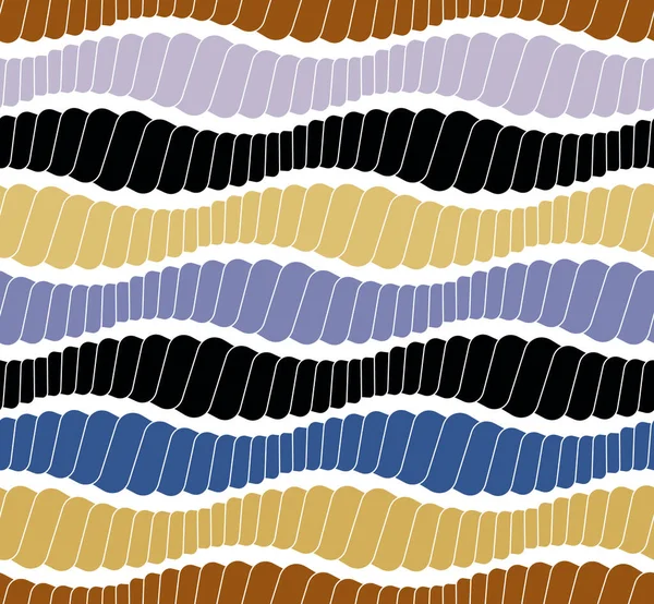 Golvend Veelkleurig Gestreept Patroon Een Witte Achtergrond Stripes Zijn Gemaakt — Stockvector