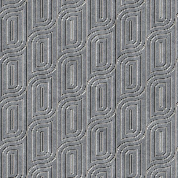 Placa Metálica Relieve Con Cuadrados Decorativos Concéntricos Abstractos Patrón Repetición — Foto de Stock