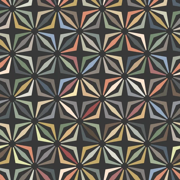 Modello Decorativo Geometrico Senza Cuciture Immagine Vettoriale Strisce Linee Multicolori — Vettoriale Stock