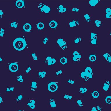 Bilardo bilardo topu, yüzmek için Flippers, kusursuz desenli boks eldiveni ve kalp atış hızı ayarlayın. Vektör