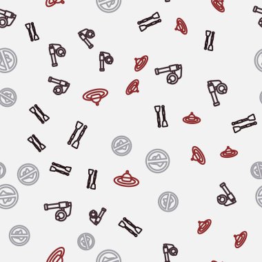 Kürekleri ya da kürekleri, oltayı, hoparlörü ayarlayın ve suyun akışını engelleyin. Vektör