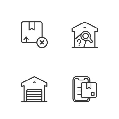 Satır Doküman takip işaretleyicisini, Depo 'yu, karton kutucuğu ve simgeyi ayarlayın. Vektör