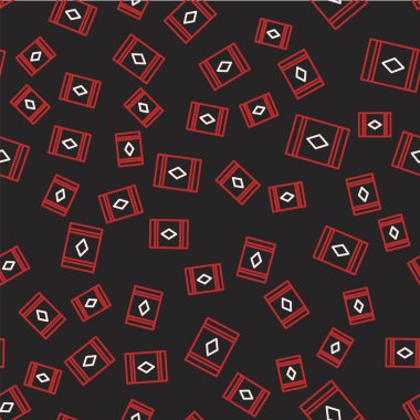 Çizgi Sihirli halı simgesi siyah arkaplanda izole edilmiş kusursuz desen. Vektör