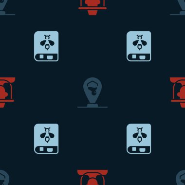 Arıcı 'yı koruma şapkası, bal arısının yerini ve Kitap' ı kusursuz bir şekilde ayarla. Vektör