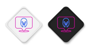 Ortaçağ demir miğferi beyaz arka planda izole edilmiş kafa koruma ikonu. Şövalye miğferi Renkli taslak konsepti. Vektör