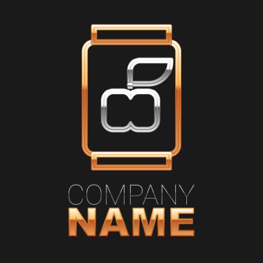 Soda kutusu simgesi siyah arkaplanda izole edildi. Renkli taslak konsepti. Vektör