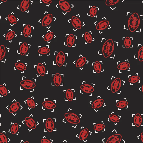 Çizgi 360 derece görünüm simgesi siyah arkaplanda izole edilmiş. Sanal gerçeklik. 360 derecelik açıyla. Panorama fotoğrafı. Vektör