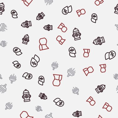 Hat su bırakma yüzdesi, yangın musluğu, duş camı ve sürahi camlarını kusursuz bir şekilde yerleştirin. Vektör