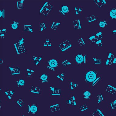 Çevrimiçi eğitim, sınıf, video ve web kameralarını kusursuz bir şekilde ayarla. Vektör