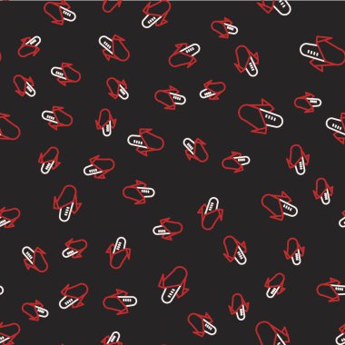 Çizgi Mısır simgesi siyah arkaplanda izole edilmiş kusursuz desen. Vektör