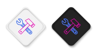 Beyaz arkaplanda izole edilmiş oda simgesindeki Satır Penceresi. Renkli taslak konsepti. Vektör