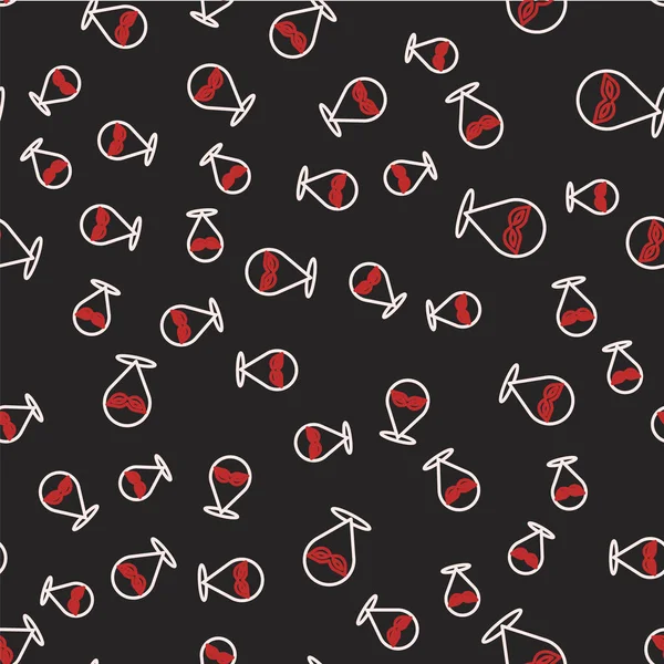 Çizgi Karnavalı maskesi simgesi siyah arkaplanda izole edilmiş. Maskeli balo maskesi. Vektör