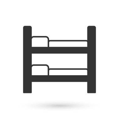 Beyaz arka planda gri ranza ikonu izole edildi. Vektör