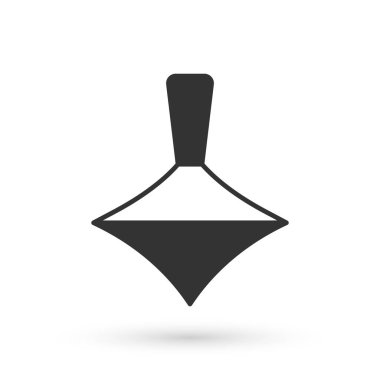 Gri Whirligig oyuncak simgesi beyaz arkaplanda izole edildi. Vektör