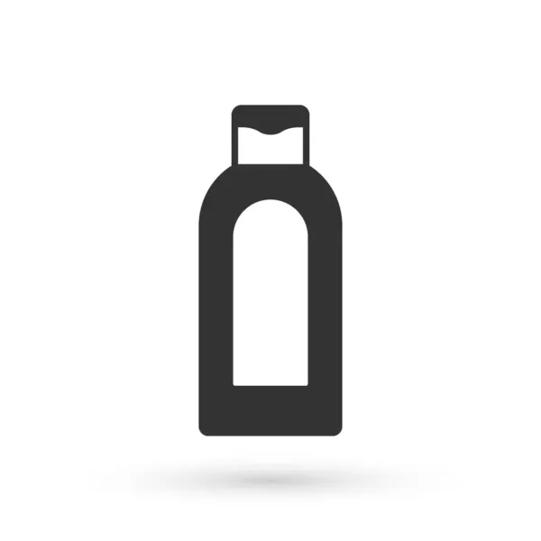 Сіра Пляшка Значка Шампуню Ізольована Білому Тлі Векторні — стоковий вектор