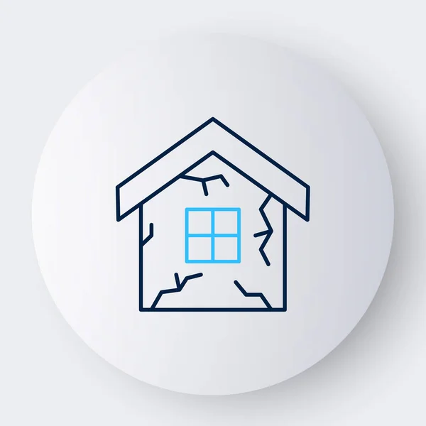 Line House Symbol Isoliert Auf Weißem Hintergrund Versicherungskonzept Sicherheit Sicherheit — Stockvektor
