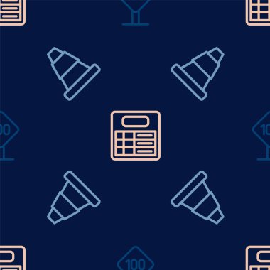 Hız limiti trafik levhası 100 km, trafik konisi ve tren istasyonu panosunu sorunsuz bir şekilde ayarlayın. Vektör