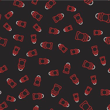 Terleme önleyici deodorant rulo simgesi siyah arkaplanda izole edilmiş. Vücut hijyeni için kozmetik. Vektör