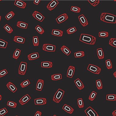 Şampuan ikonu çizgisi siyah arka planda izole edilmiş. Vektör