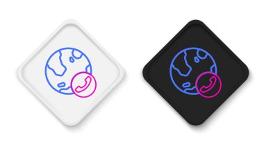 Beyaz arkaplanda görüntülü sohbet simgesi izole edildi. Çevrimiçi iş görüşmesi formu. Uzak proje yönetimi. Renkli taslak konsepti. Vektör