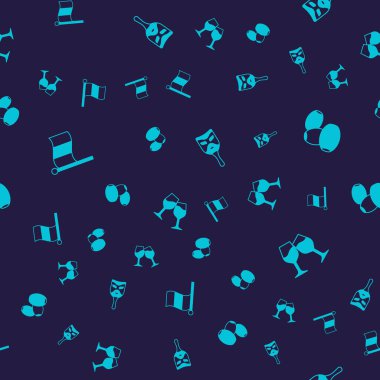 Bayrak İtalya, Zeytin, Karnaval maskesi ve şarap kadehini kusursuz bir şekilde yerleştirin. Vektör