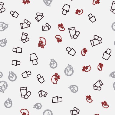 Masa lambasını, uyku hapını, çalar saati ve rüyaları kusursuz bir şekilde ayarla. Vektör