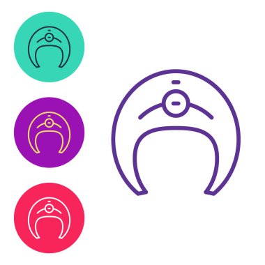 Beyaz arka planda Fish bifteği ikonu izole edildi. Simgeleri renklendirin. Vektör