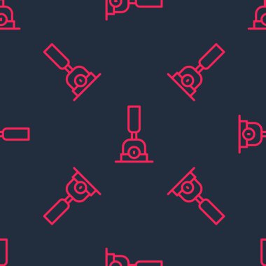 Demiryolu simgesini değiştirmek için kırmızı çizgi oku siyah arkaplandaki kusursuz deseni izole etti. Eski demiryolu rayları. Vektör